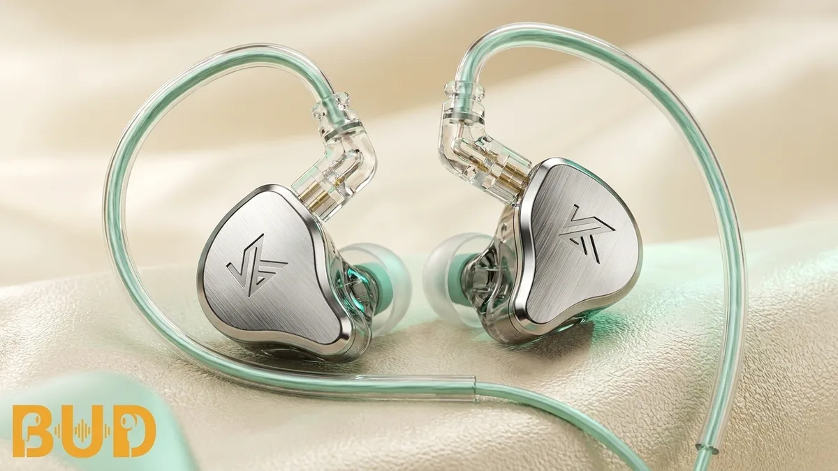 หูฟัง IEM มีสาย KZ งานโลหะขัดเงา พร้อมสายถอดได้แบบ 2 pin